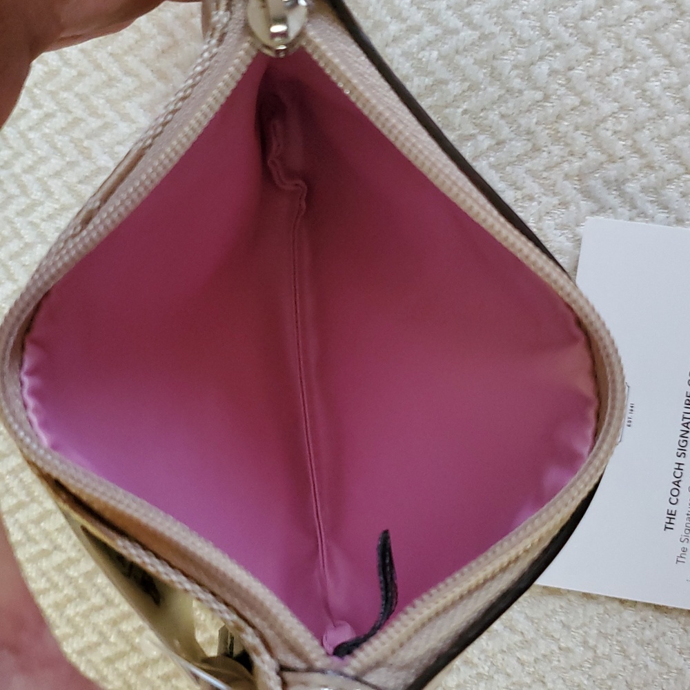 Coach Poppy Butterfly Appliqué Wristlet - Picture 5 of 17